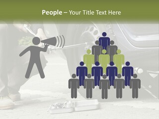 Replace The Wheel In The Car PowerPoint Template