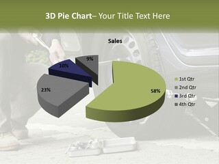Replace The Wheel In The Car PowerPoint Template