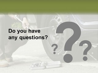 Replace The Wheel In The Car PowerPoint Template