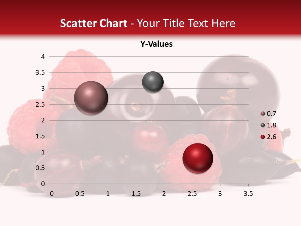 Fruits, Raspberries, Cherries, Currants PowerPoint Template