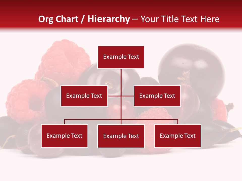 Fruits, Raspberries, Cherries, Currants PowerPoint Template