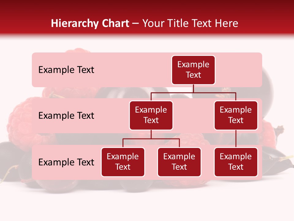 Fruits, Raspberries, Cherries, Currants PowerPoint Template