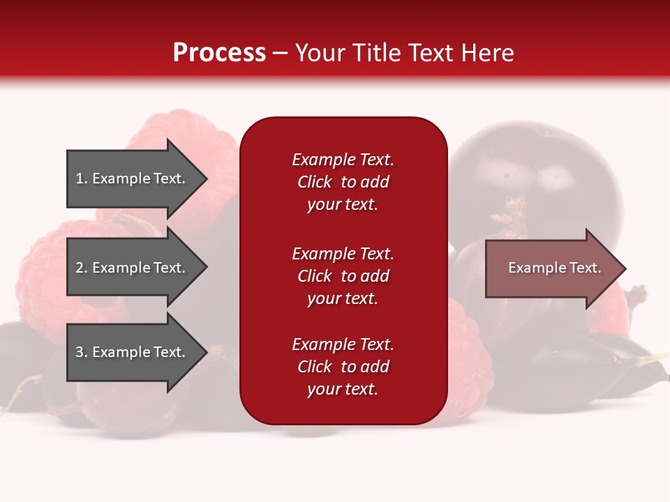 Fruits, Raspberries, Cherries, Currants PowerPoint Template