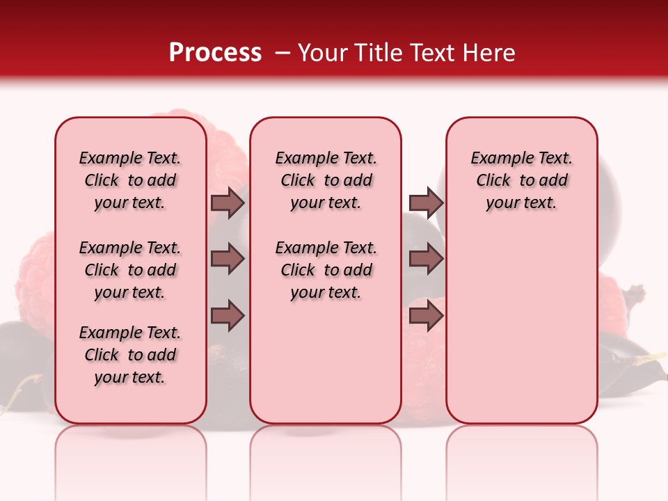 Fruits, Raspberries, Cherries, Currants PowerPoint Template