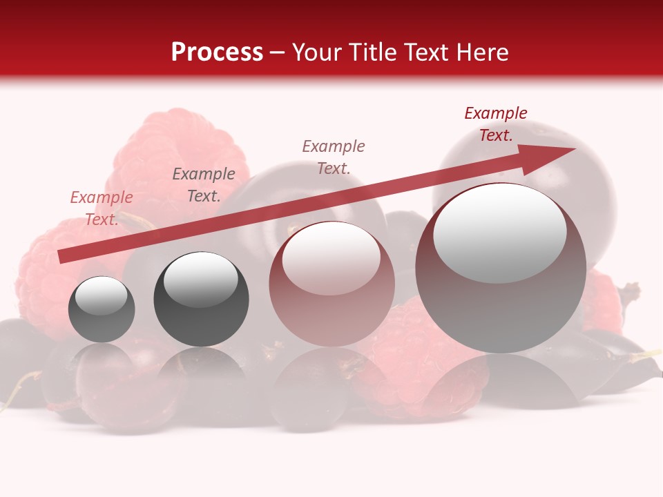 Fruits, Raspberries, Cherries, Currants PowerPoint Template