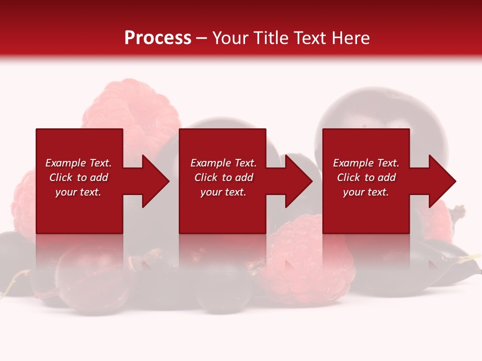 Fruits, Raspberries, Cherries, Currants PowerPoint Template