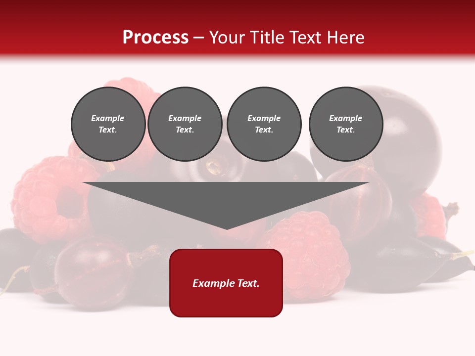 Fruits, Raspberries, Cherries, Currants PowerPoint Template