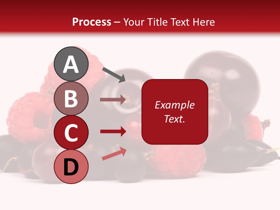 Fruits, Raspberries, Cherries, Currants PowerPoint Template