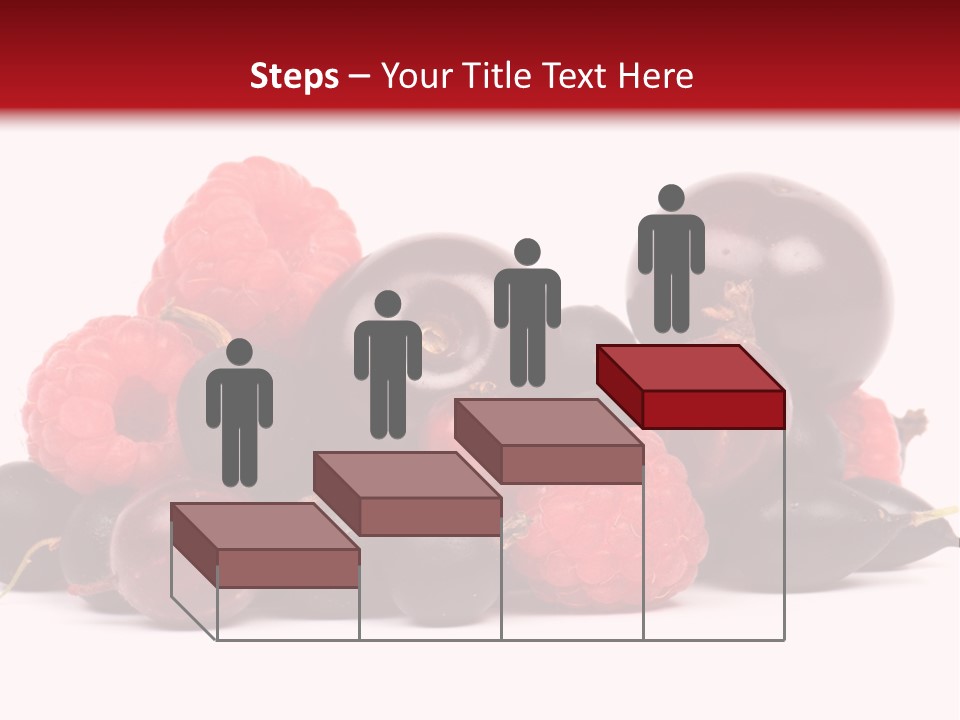 Fruits, Raspberries, Cherries, Currants PowerPoint Template