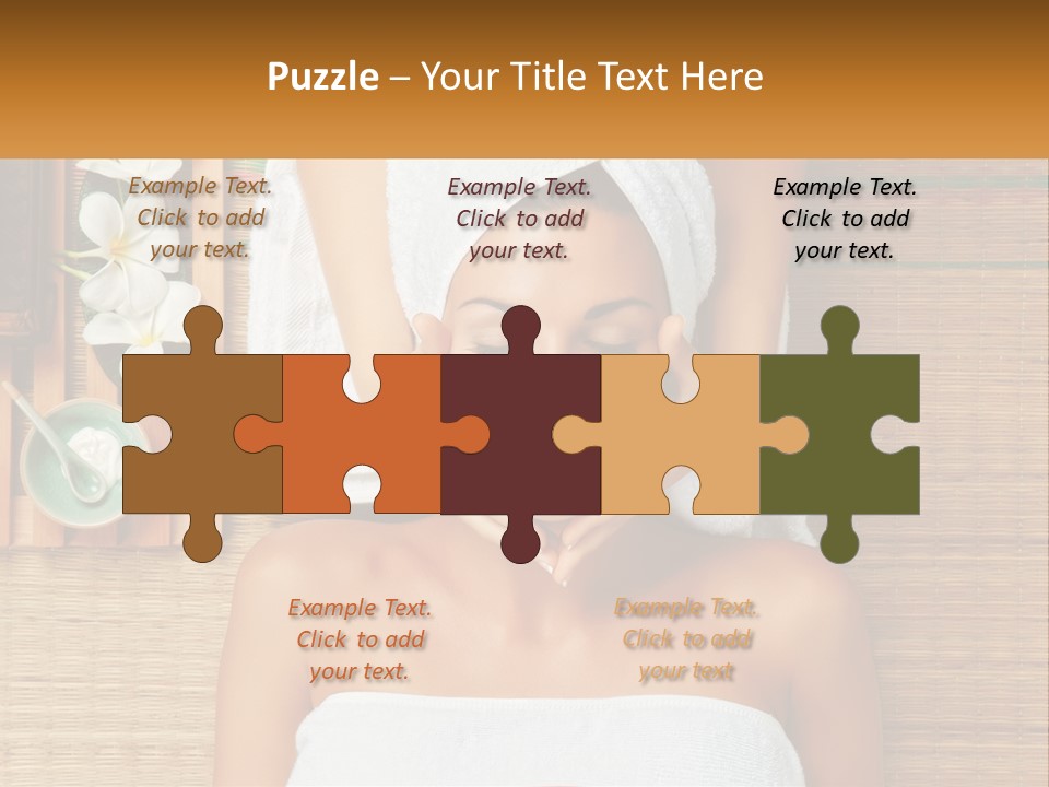 Facial Massage For A Woman PowerPoint Template