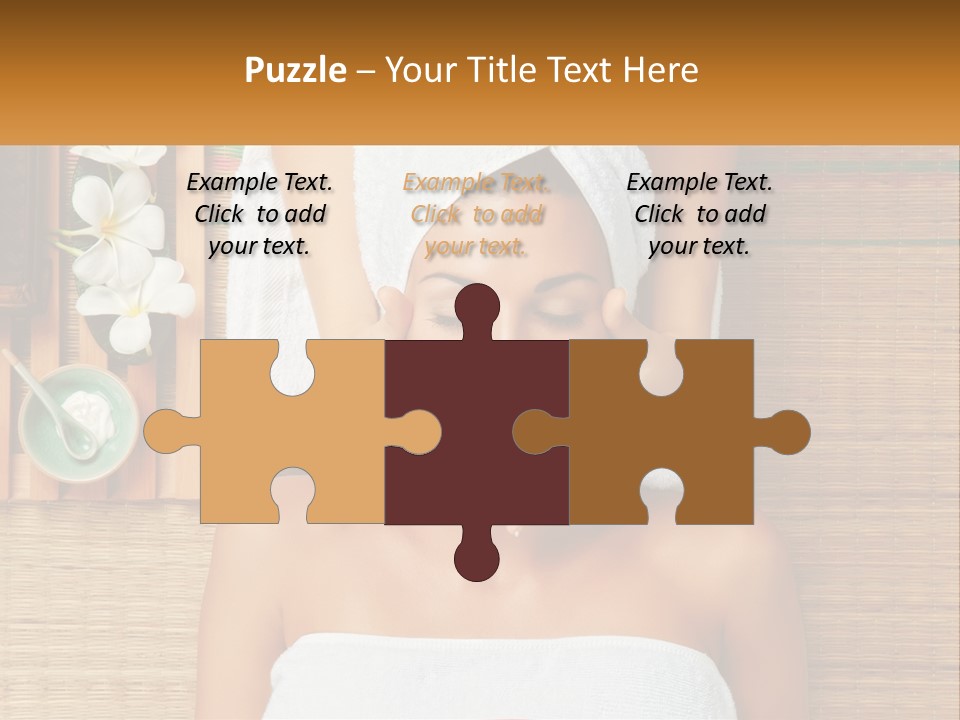 Facial Massage For A Woman PowerPoint Template