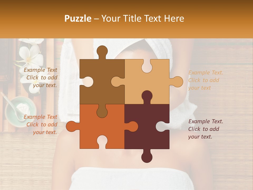 Facial Massage For A Woman PowerPoint Template