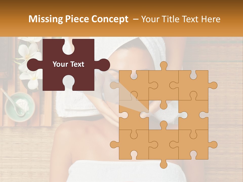 Facial Massage For A Woman PowerPoint Template