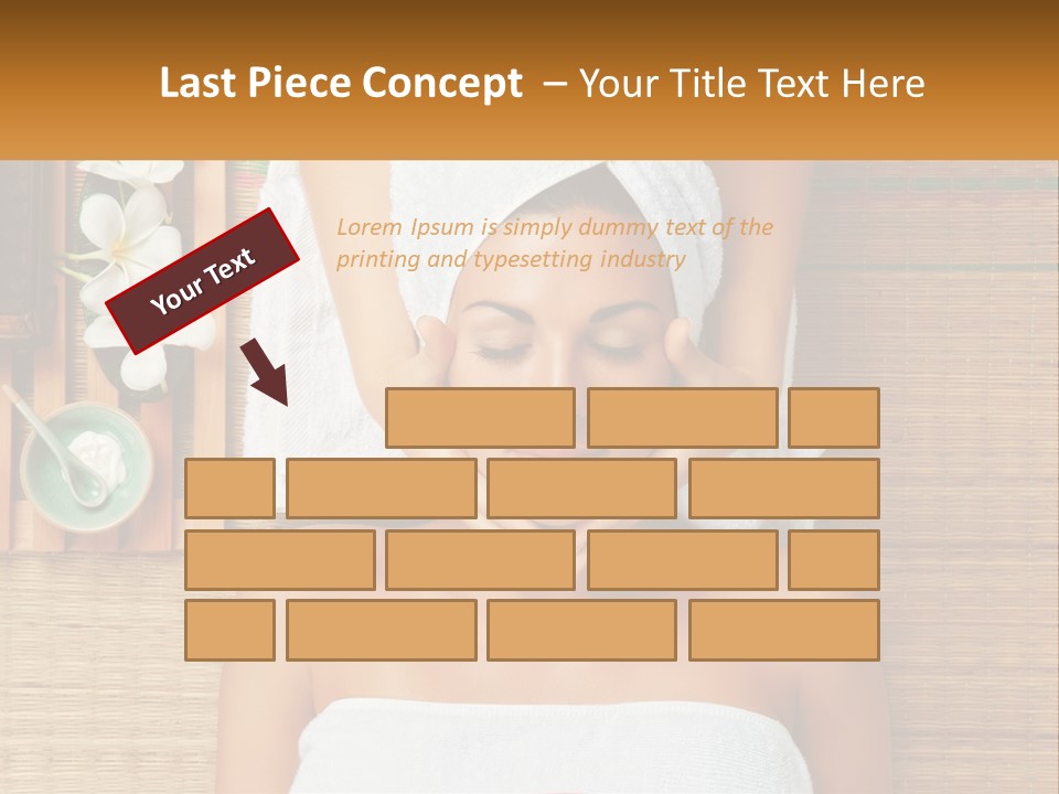 Facial Massage For A Woman PowerPoint Template