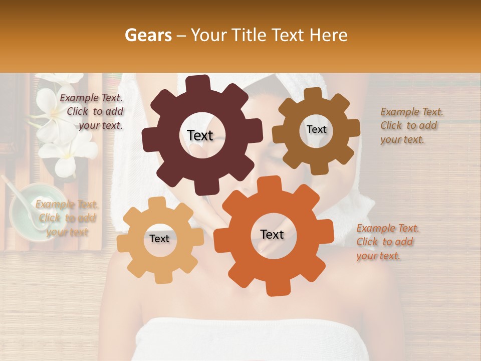 Facial Massage For A Woman PowerPoint Template