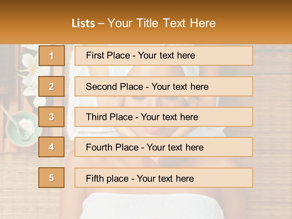 Facial Massage For A Woman PowerPoint Template