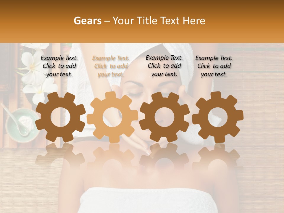 Facial Massage For A Woman PowerPoint Template