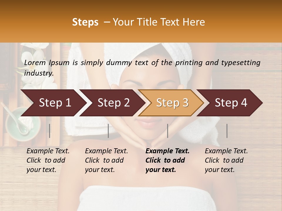 Facial Massage For A Woman PowerPoint Template