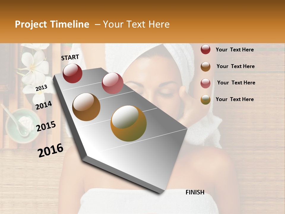 Facial Massage For A Woman PowerPoint Template