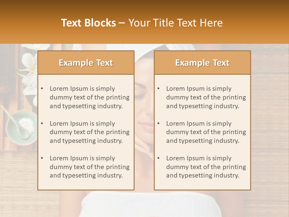 Facial Massage For A Woman PowerPoint Template