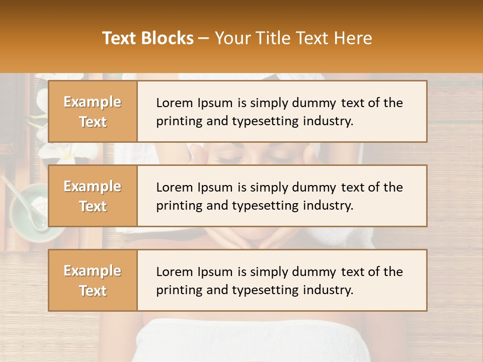 Facial Massage For A Woman PowerPoint Template
