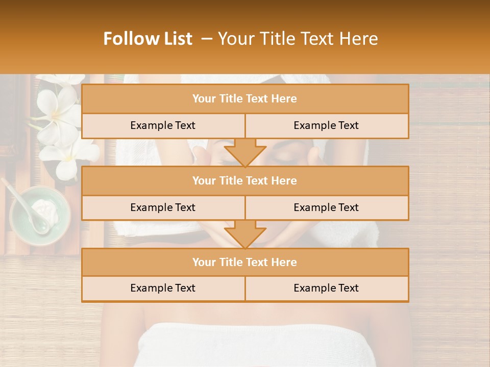 Facial Massage For A Woman PowerPoint Template