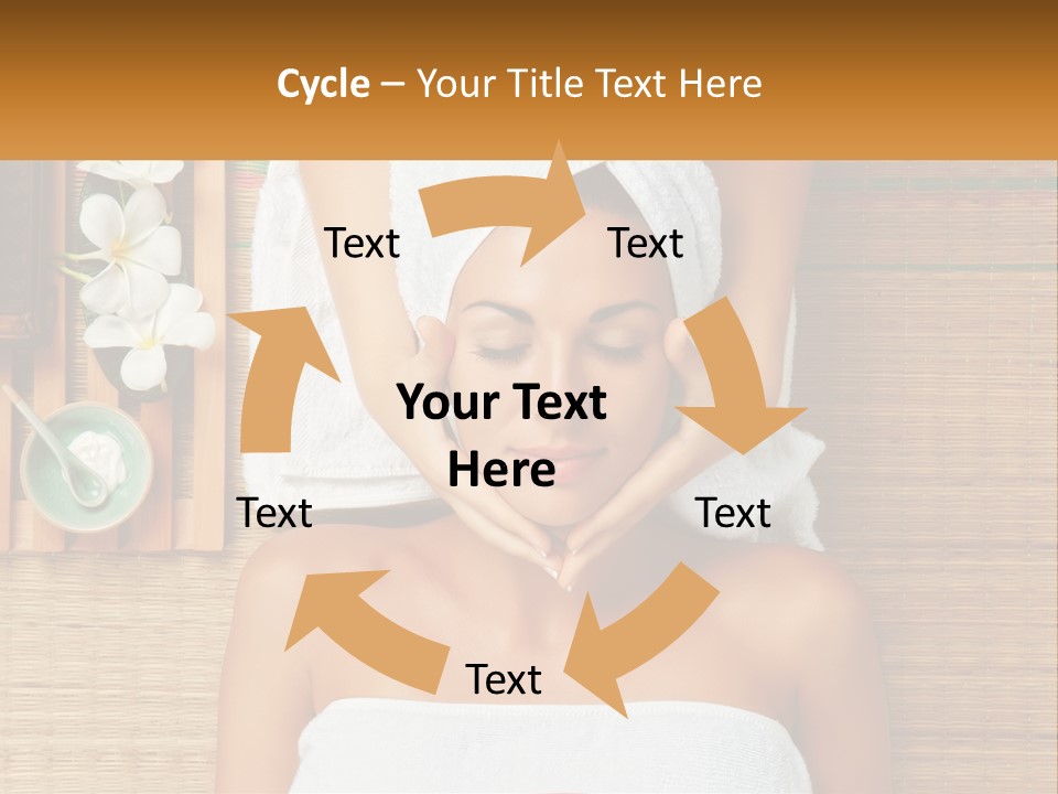 Facial Massage For A Woman PowerPoint Template