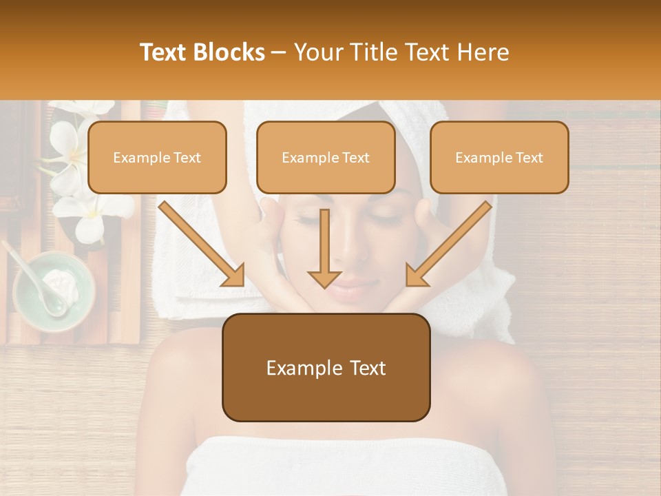 Facial Massage For A Woman PowerPoint Template