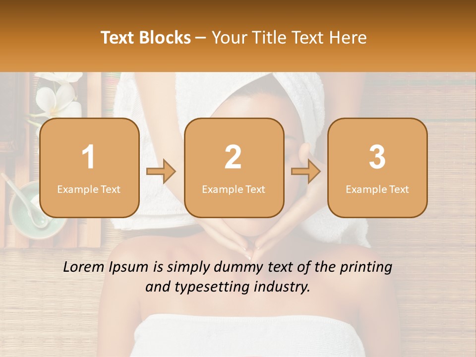 Facial Massage For A Woman PowerPoint Template