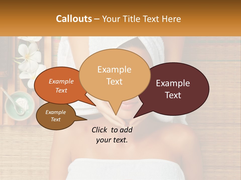 Facial Massage For A Woman PowerPoint Template