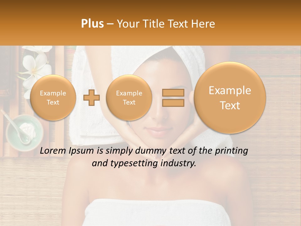 Facial Massage For A Woman PowerPoint Template