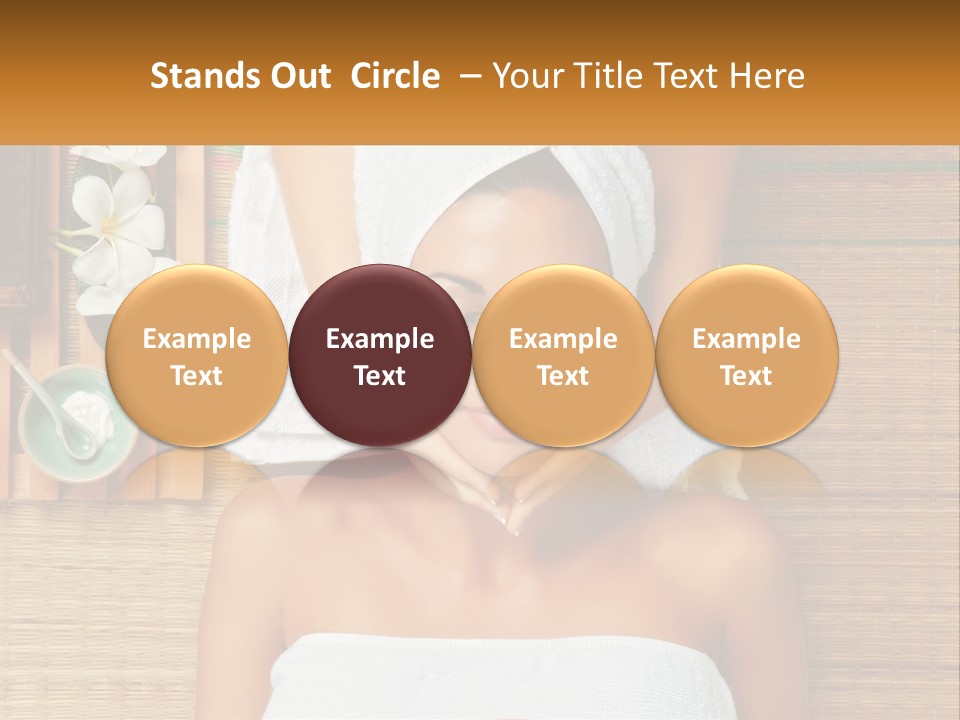 Facial Massage For A Woman PowerPoint Template