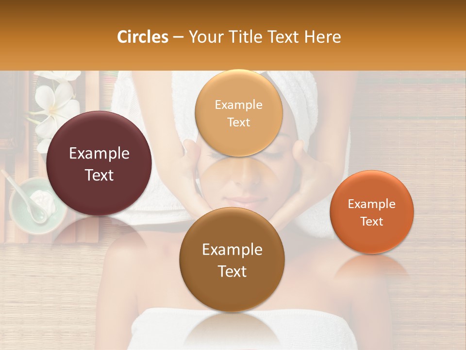 Facial Massage For A Woman PowerPoint Template