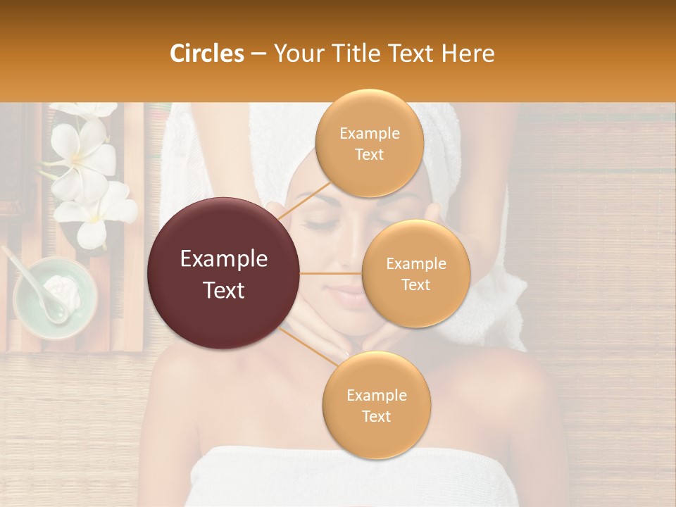 Facial Massage For A Woman PowerPoint Template