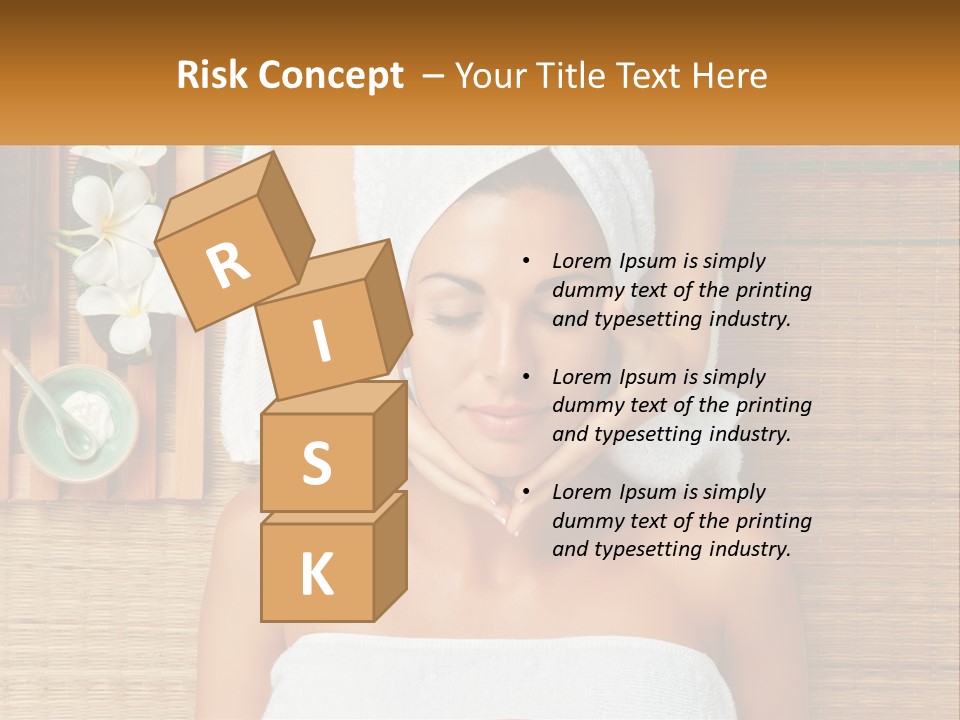 Facial Massage For A Woman PowerPoint Template