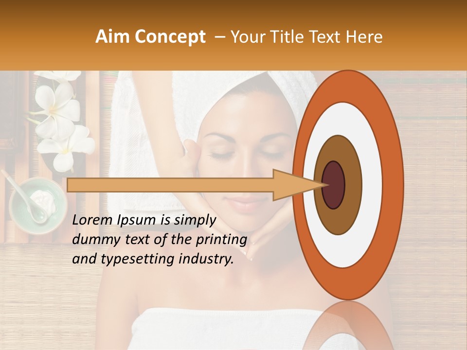 Facial Massage For A Woman PowerPoint Template