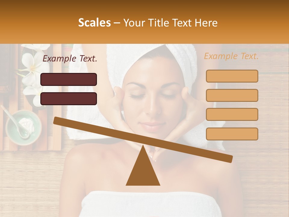 Facial Massage For A Woman PowerPoint Template