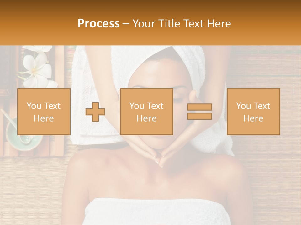 Facial Massage For A Woman PowerPoint Template