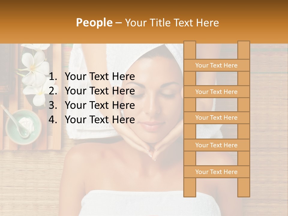 Facial Massage For A Woman PowerPoint Template