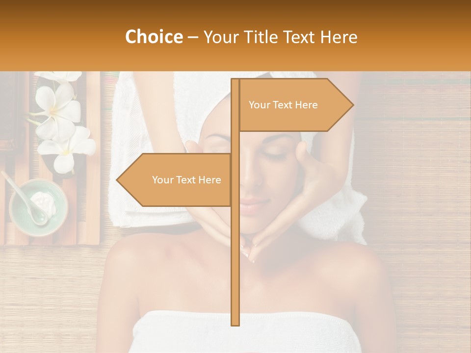 Facial Massage For A Woman PowerPoint Template