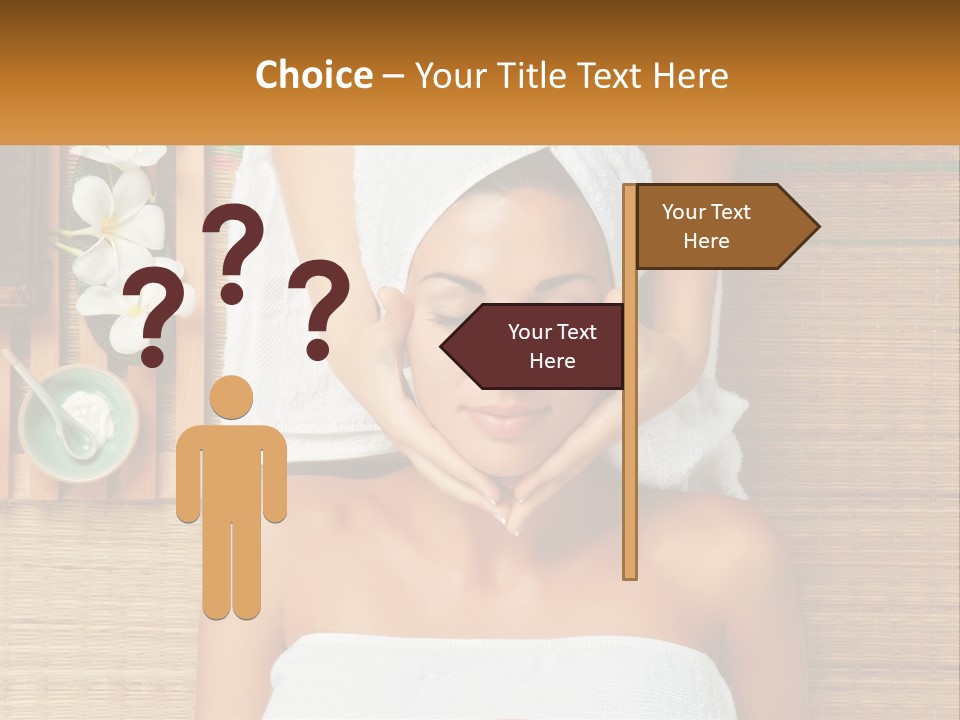 Facial Massage For A Woman PowerPoint Template