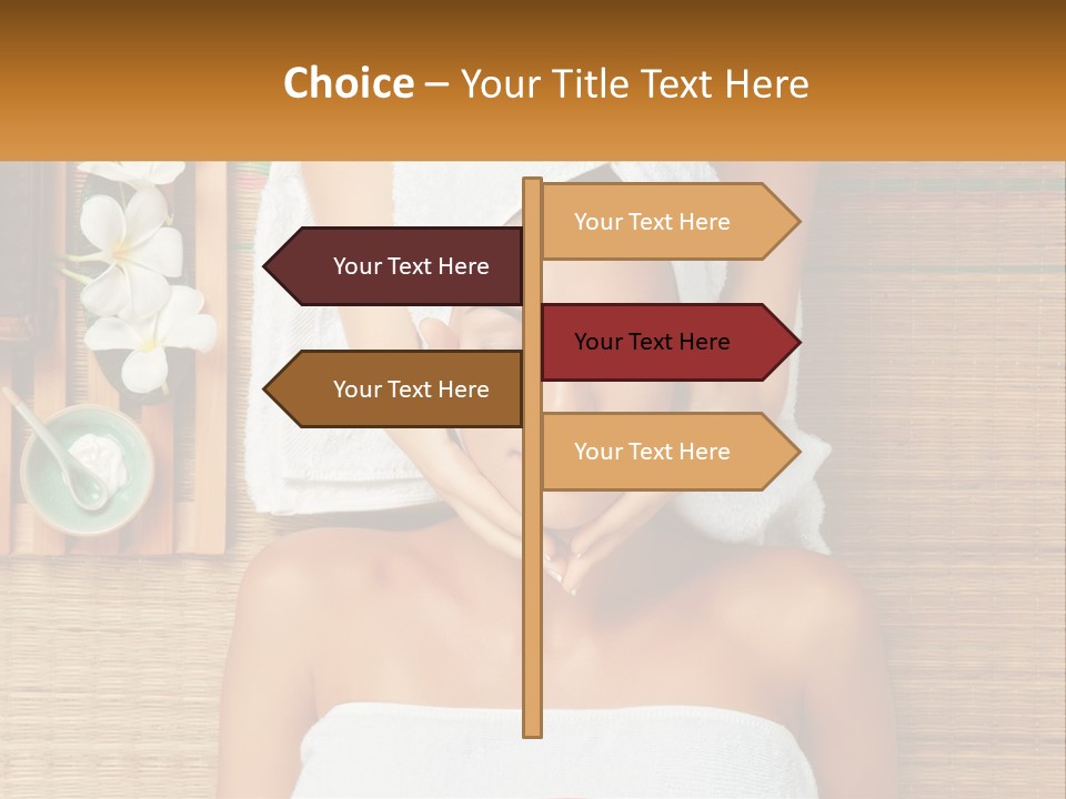 Facial Massage For A Woman PowerPoint Template