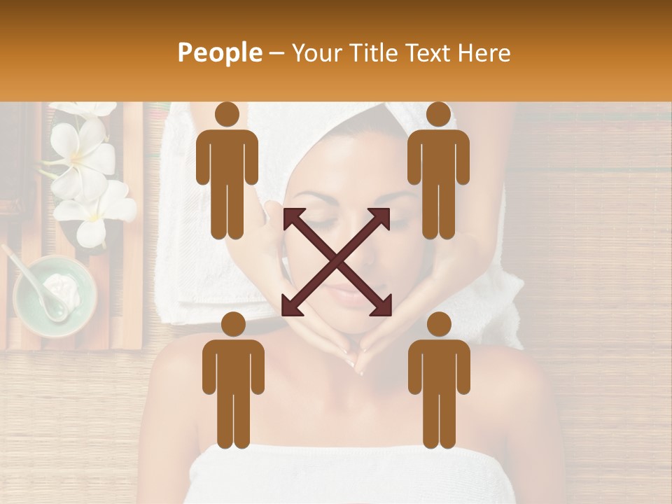 Facial Massage For A Woman PowerPoint Template