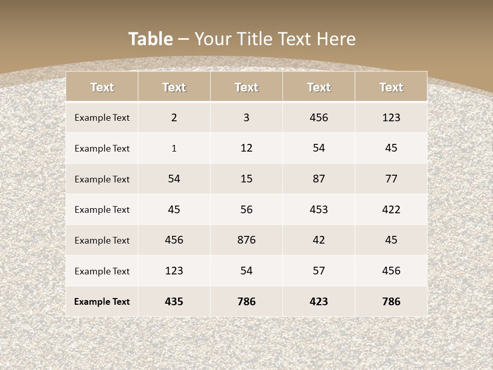 Sand PowerPoint Template