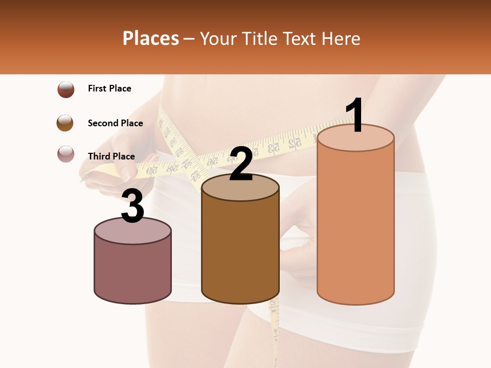 The Girl Measures The Waist PowerPoint Template