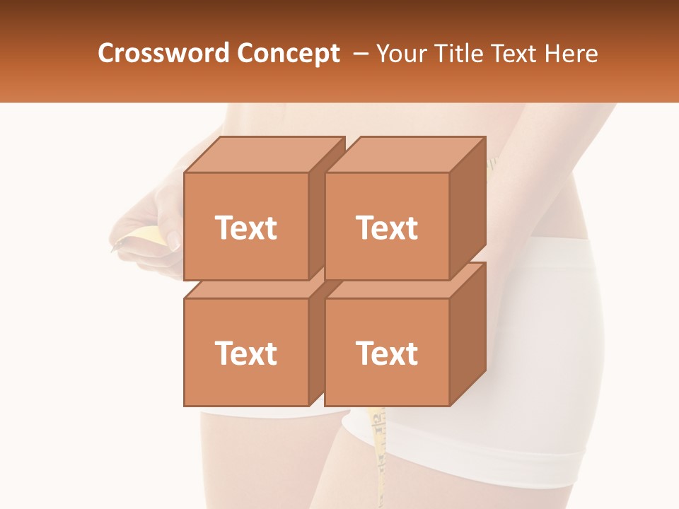 The Girl Measures The Waist PowerPoint Template