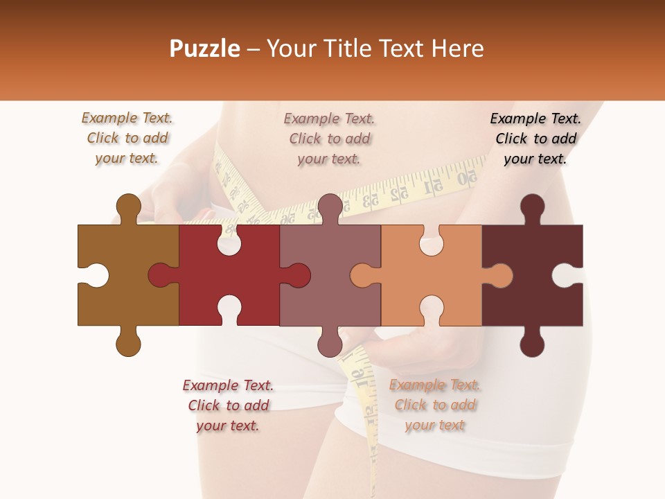 The Girl Measures The Waist PowerPoint Template