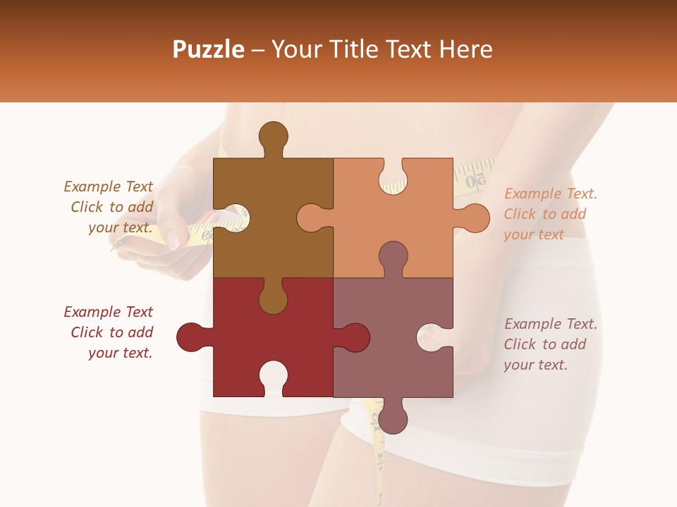 The Girl Measures The Waist PowerPoint Template