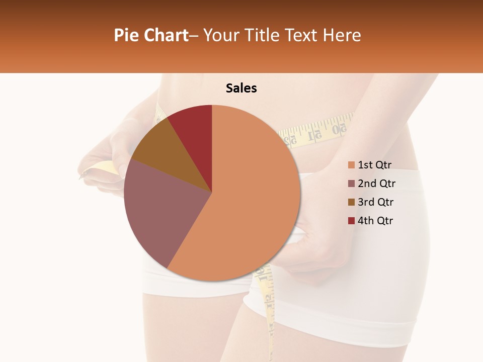 The Girl Measures The Waist PowerPoint Template