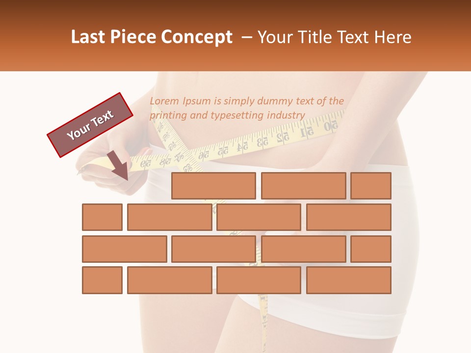 The Girl Measures The Waist PowerPoint Template